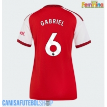 Camisa de time de futebol Arsenal Gabriel Magalhaes #6 Replicas 1º Equipamento Feminina 2026-27 Manga Curta